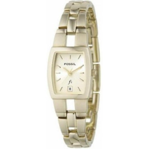 Correa de reloj Fossil ES1103 Acero inoxidable Chapado en oro 12mm